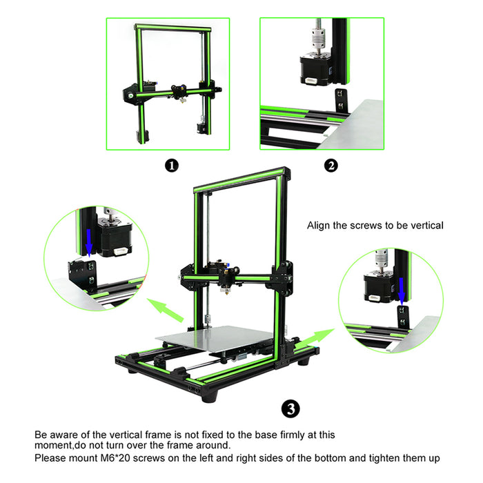 Anet E10 FDM 3D Printer 220*270*300mm Print Volume - Anet 3D Printer