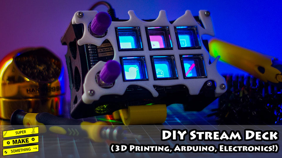 Make 3D Printed DIY Stream Deck with Arduino Microcontroller Board