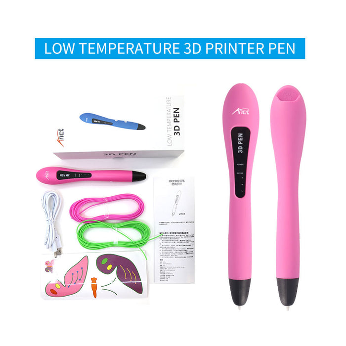 Low Temperature 3D Printing Pen and PCL Filament for Kids — Anet 3D Printer