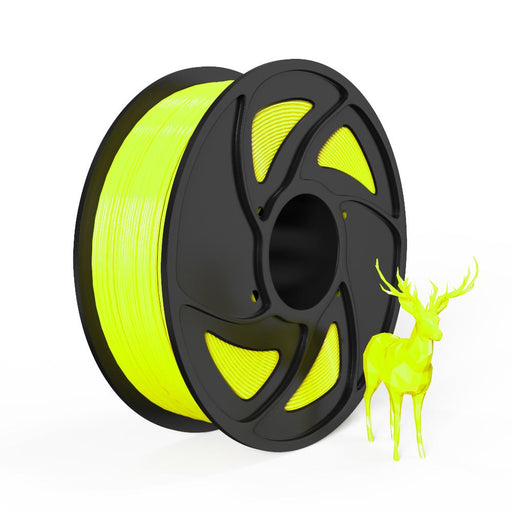 Yellow Fluorescent PLA Filaments 1kg/Roll 2.2lb 1.75mm - Anet 3D Printer