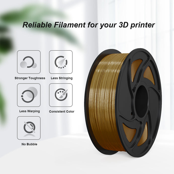 Golden PLA 1kg 1.75mm Spool 3D Printing Filament - Anet 3D Printer