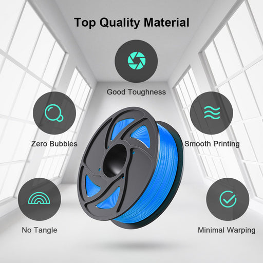 Blue TPU 1kg/2.2lb 1.75mm Spool 3D Print Filament