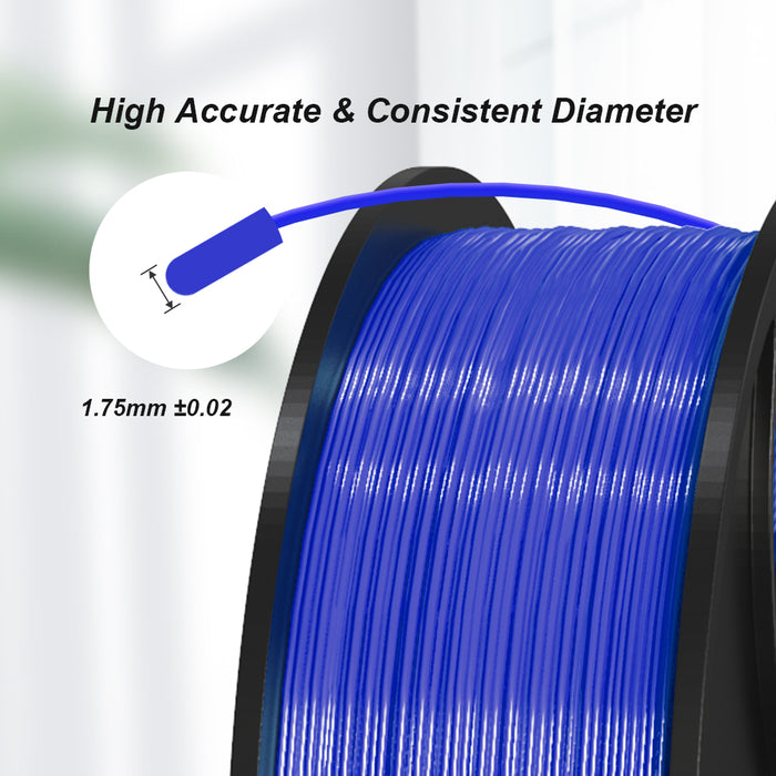 Dark Blue PLA 1kg 1.75mm Spool 3D Printing Filament - Anet 3D Printer