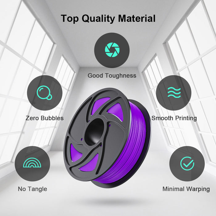 Purple PLA 1kg 1.75mm Spool 3D Printing Filament