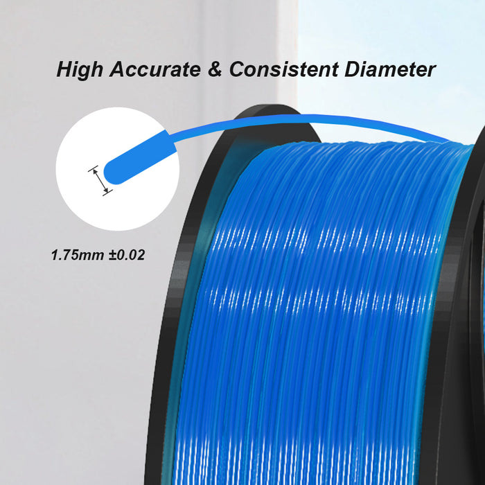 Blue PETG 1kg/2.2lb 1.75mm Spool 3D Print Filament