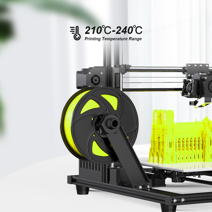 Yellow Fluorescent PLA 1kg/Roll 2.2lb 1.75mm Spool 3D Printing Filament - Anet 3D Printer
