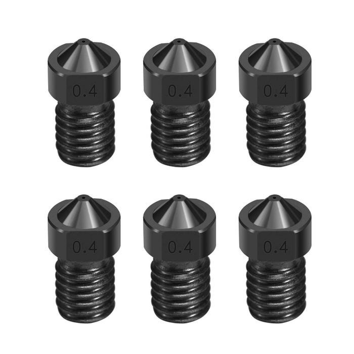 4PCS Hardened Steel V6 Nozzles